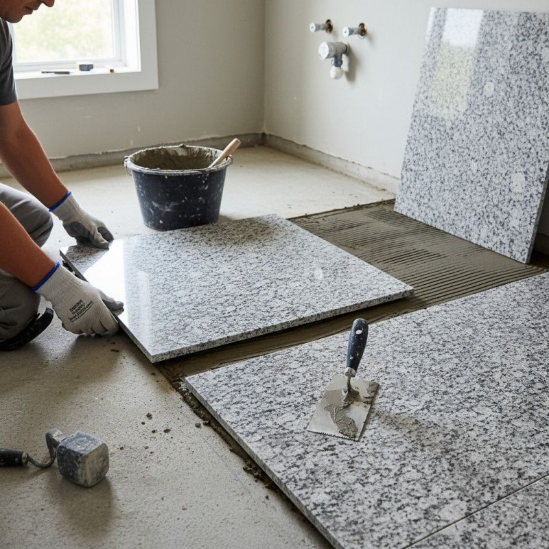 Granite Tile Installation detail